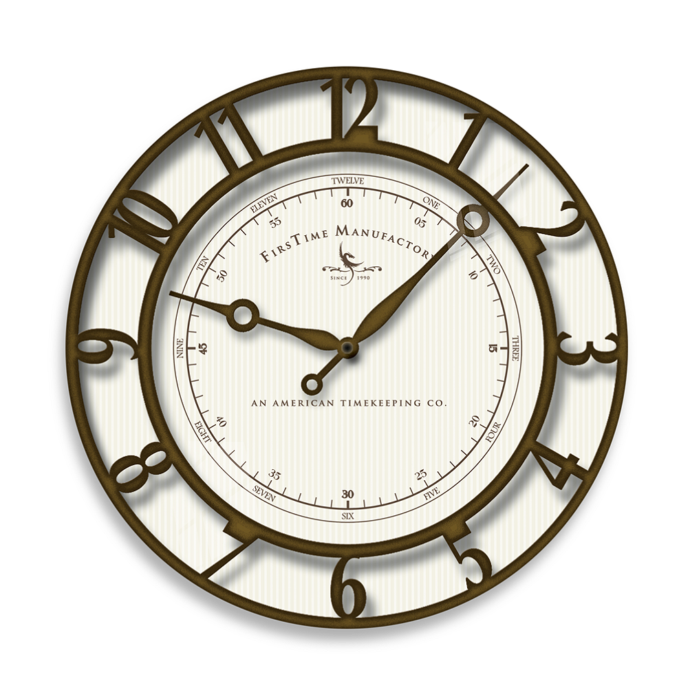 First Time Manufacturing Park Hill Wall Clock