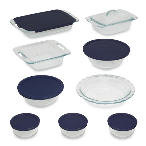 Pyrex® 17-Piece Glass Bakeware Set